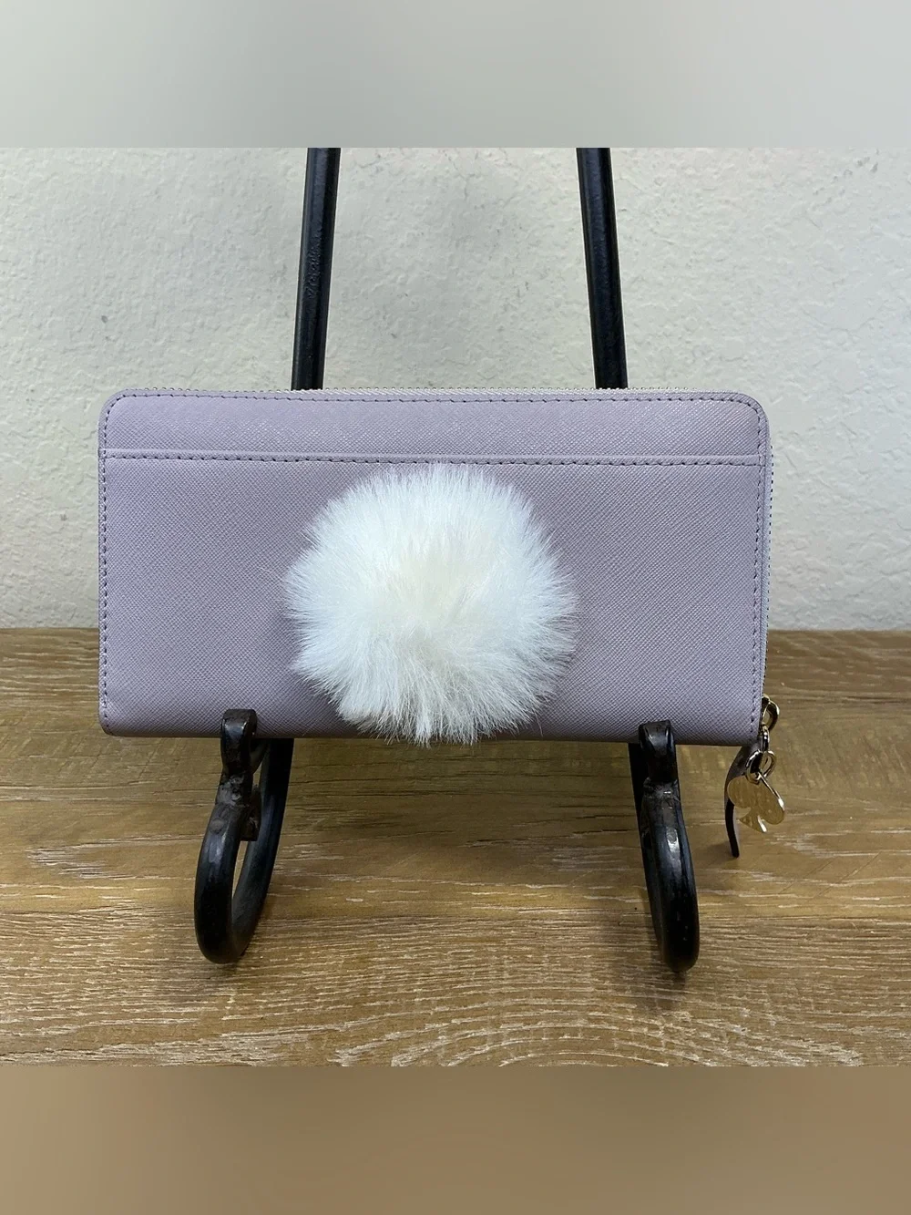 kate spade Hop To It Rabbit Neda Zip Around Wallet in Nouveaux Neutral (Lilac)